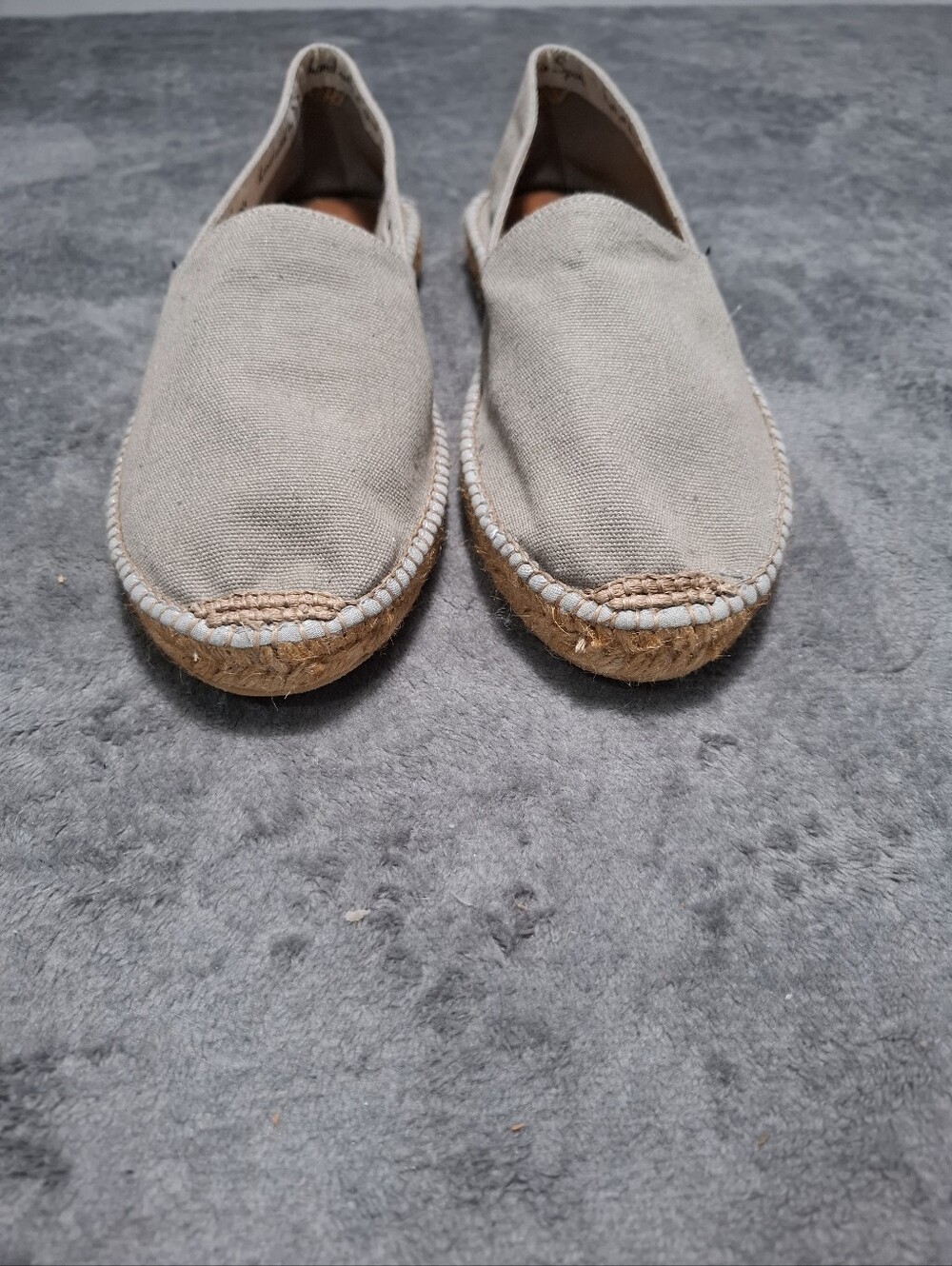 Viscata Men's Canvas Espadrilles Gray Size 43 (US 10) Casual Summer Shoes - Picture 2 of 13
